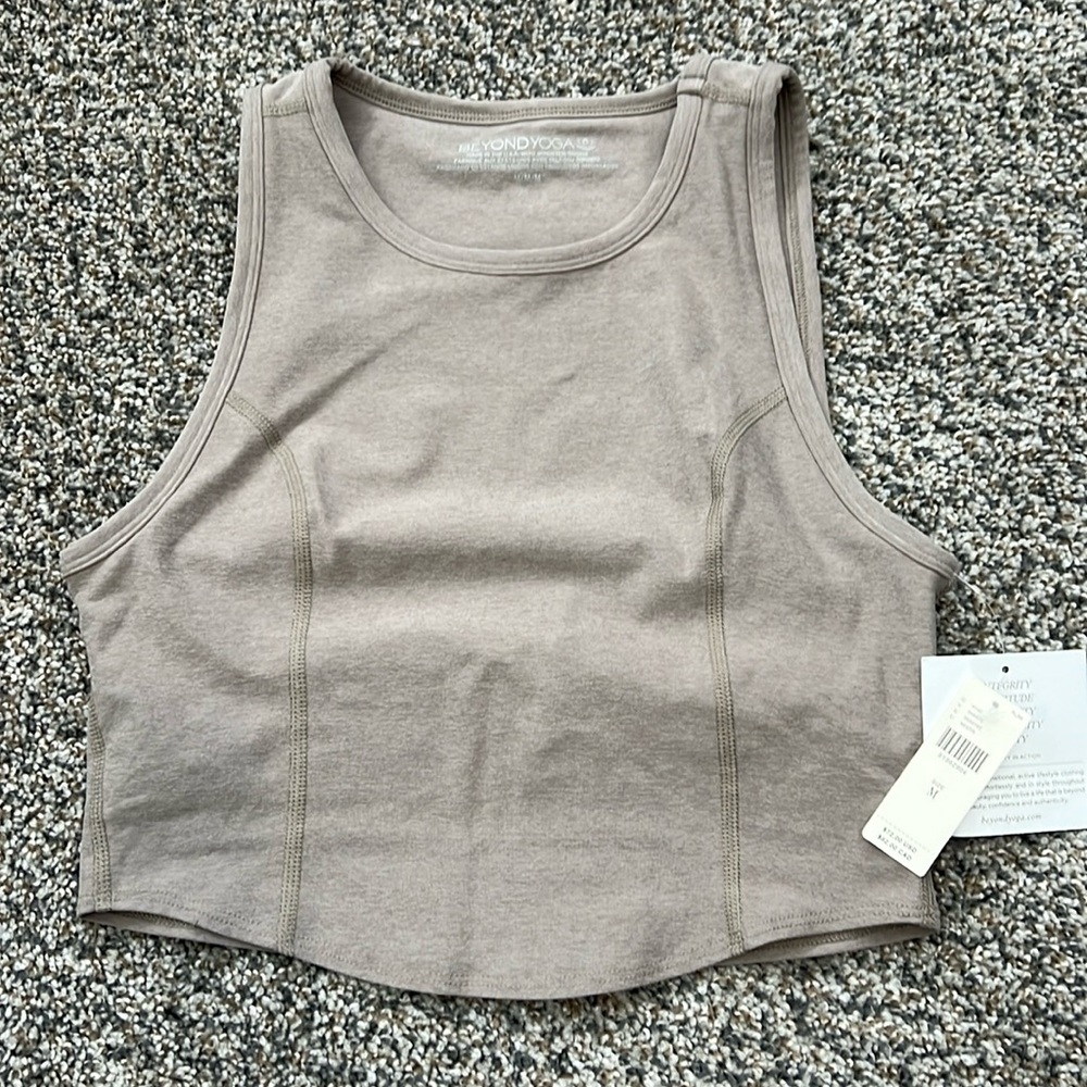 Beyond Yoga Tan Crop Top